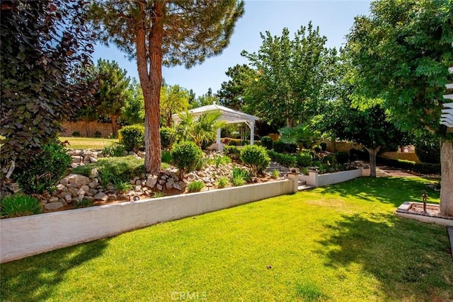5618 Gardendale Ln, Palmdale, CA 93551 - view of green lawn featuring a gazebo