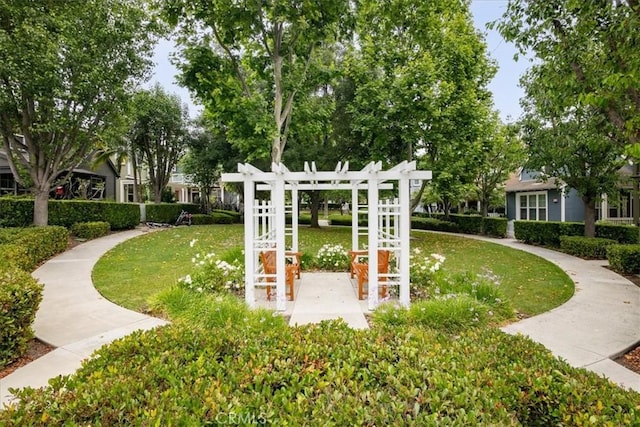 1 Evergreen Rd, Ladera Ranch, CA 92694 - surrounding community with a yard and a pergola