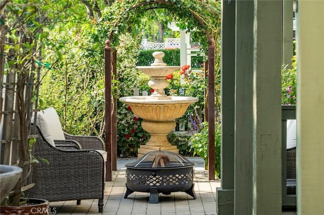 1 Evergreen Rd, Ladera Ranch, CA 92694 - balcony with a fire pit