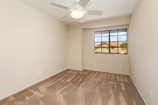 650 Bull Frog Cir, Walnut, CA 91789 - carpeted spare room featuring a ceiling fan and baseboards