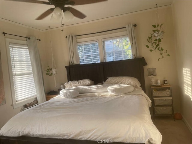 11958 Sarah St, Valley Village, CA 91607 - bedroom with carpet and ceiling fan