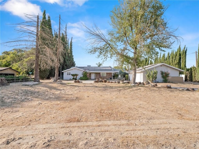 1654 W S Ave, Fresno, CA 93706 - view of front of home with solar panels