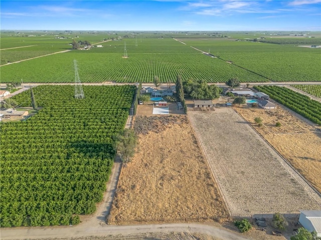 1654 W S Ave, Fresno, CA 93706 - aerial overview of property's location with rows of crops and rural landscape