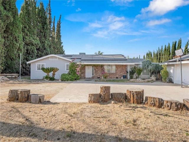 1654 W S Ave, Fresno, CA 93706 - back of house featuring roof mounted solar panels