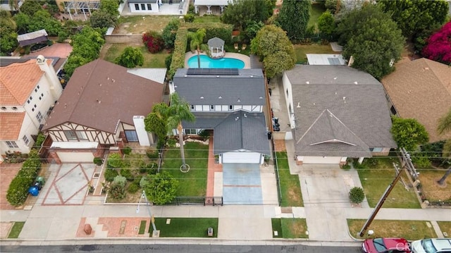 20028 Strathern St, Winnetka, CA 91306 - aerial view of residential area with a pool area