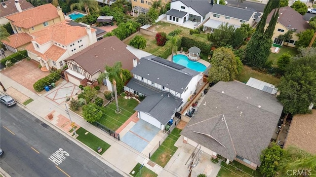 20028 Strathern St, Winnetka, CA 91306 - aerial view of residential area with a pool