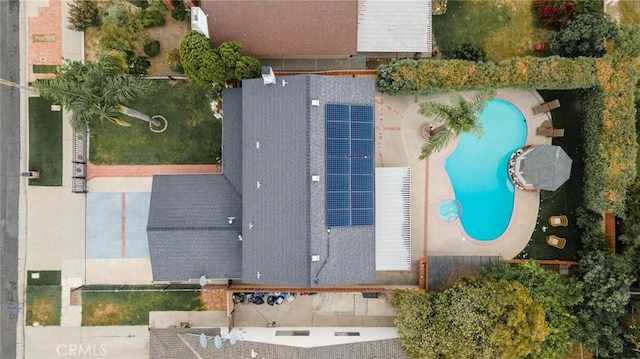 20028 Strathern St, Winnetka, CA 91306 - drone / aerial view of a pool area