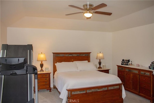 1301 Charterten Ave, Bakersfield, CA 93307 - bedroom featuring light colored carpet and a ceiling fan