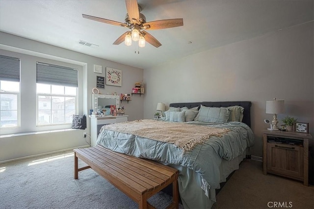 5240 Wintercress Ave, Fontana, CA 92336 - bedroom featuring light colored carpet and a ceiling fan