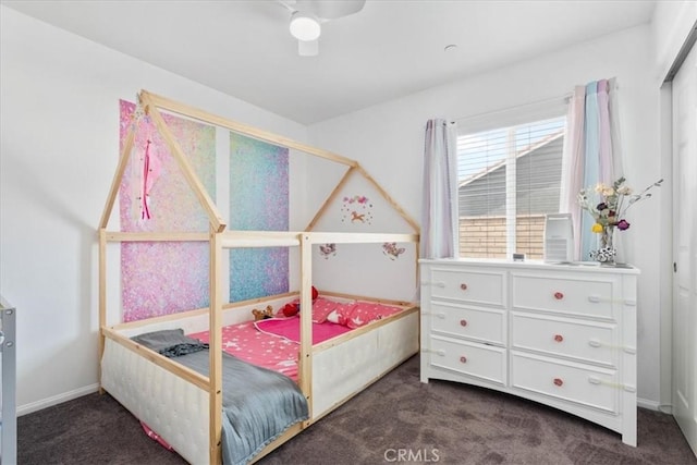 1331 Nicholas Ct, Rialto, CA 92377 - bedroom featuring carpet, ceiling fan, and baseboards