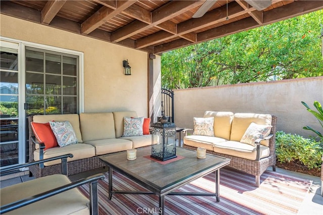 536 W Palm Dr, Arcadia, CA 91007 - view of patio / terrace featuring outdoor lounge area