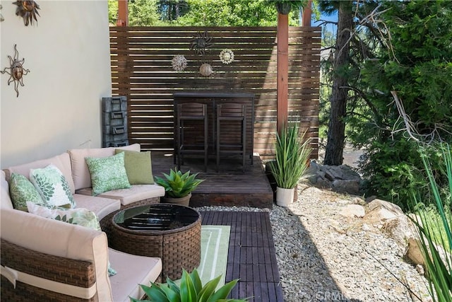 781 Brentwood Dr, Lake Arrowhead, CA 92352 - view of patio / terrace with a deck