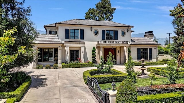 443 W Longden Ave, Arcadia, CA 91007 - view of front of property featuring stucco siding and a chimney
