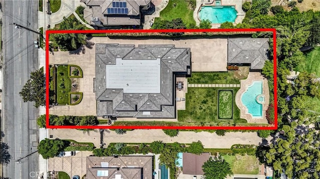 443 W Longden Ave, Arcadia, CA 91007 - bird's eye view of a pool
