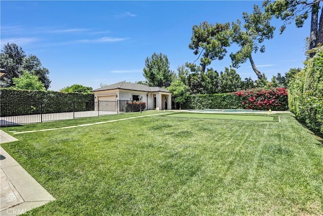 443 W Longden Ave, Arcadia, CA 91007 - view of yard with an attached garage