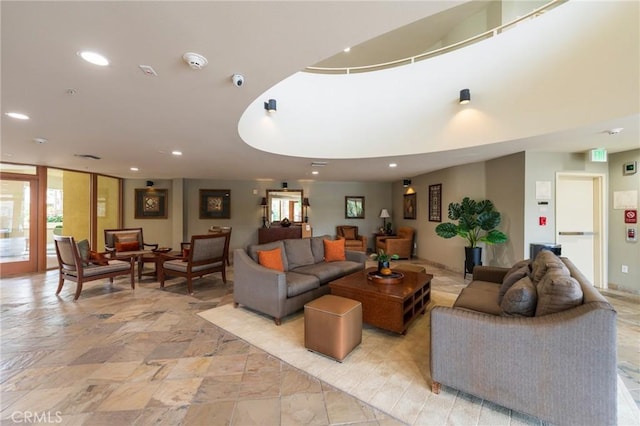 13200 Pacific Promenade Unit 217, Playa Vista, CA 90094 - living room with recessed lighting