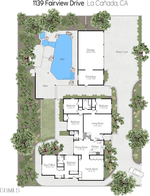 1139 Fairview Dr, La Canada Flintridge, CA 91011 - room layout