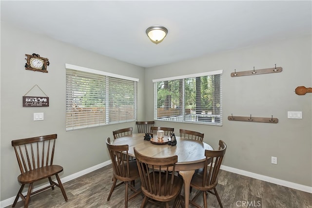 381 Santa Clara Blvd, Big Bear Lake, CA 92315 - dining space with baseboards and wood finished floors