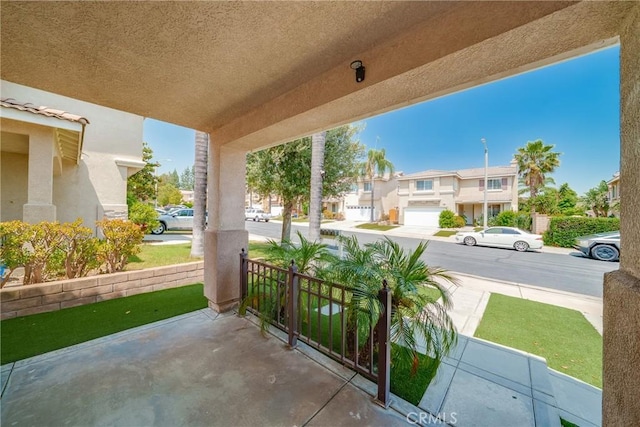 7358 Freedom Pl, Rancho Cucamonga, CA 91730 - covered porch featuring a residential view