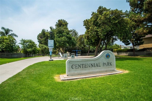 14652 Danborough Rd, Tustin, CA 92780 - community sign with a lawn