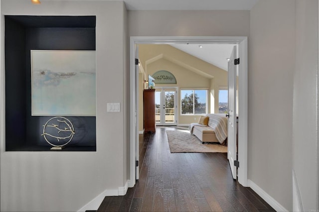 9552 Babauta Rd, San Diego, CA 92129 - hall with dark wood finished floors