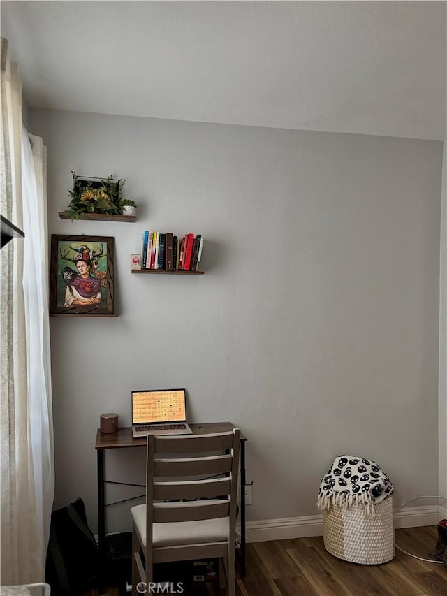 414 Iowa Ave, Riverside, CA 92507 - office featuring wood finished floors and baseboards