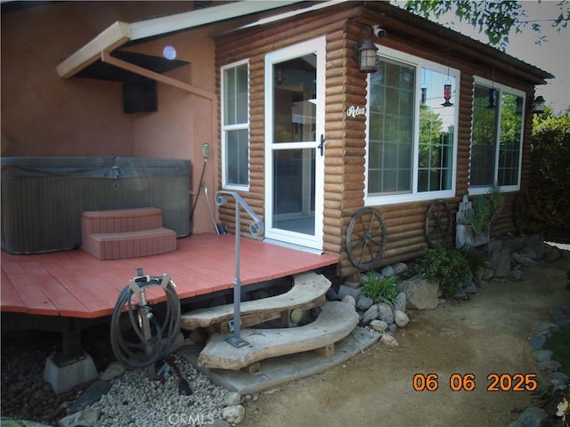 635 5th St, Willows, CA 95988 - deck featuring a hot tub