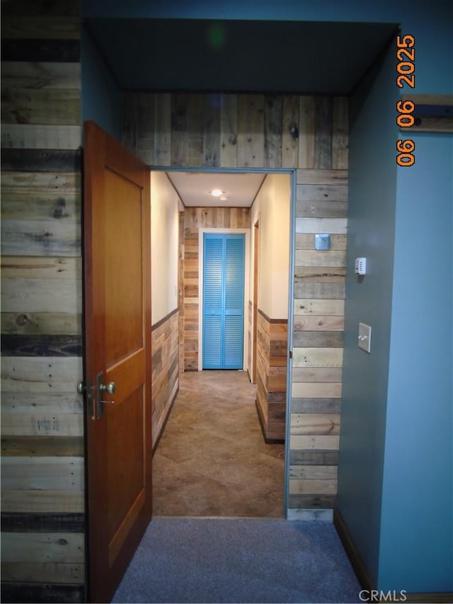 635 5th St, Willows, CA 95988 - hallway featuring wood walls