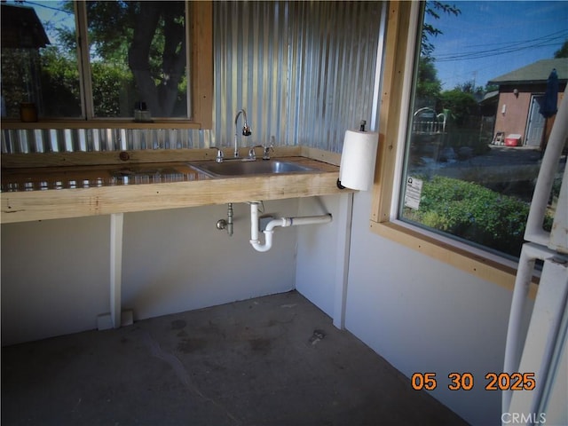 635 5th St, Willows, CA 95988 - kitchen with a sink and concrete floors