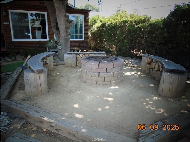 635 5th St, Willows, CA 95988 - view of patio with an outdoor fire pit