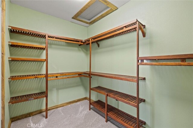635 5th St, Willows, CA 95988 - spacious closet featuring carpet floors and attic access