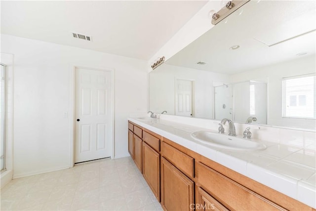 37245 La Lune Ave, Murrieta, CA 92563 - full bathroom with a shower stall and double vanity