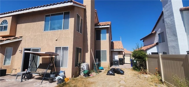 12609 Gentle Breeze Way, Victorville, CA 92392 - back of property with a tiled roof and stucco siding