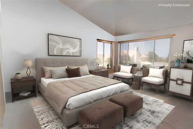 12609 Gentle Breeze Way, Victorville, CA 92392 - bedroom with high vaulted ceiling
