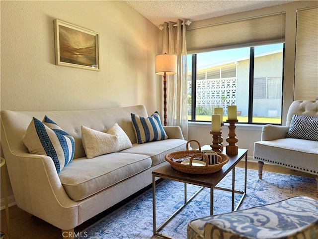 1533 Merion Way Unit 26K, Seal Beach, CA 90740 - living area with a textured ceiling