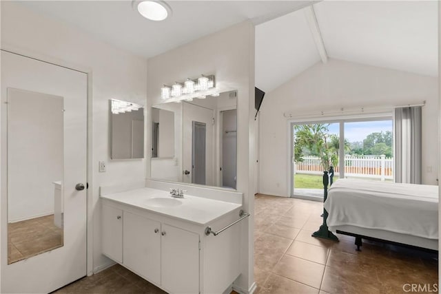 26231 Avenida Calidad, Mission Viejo, CA 92691 - ensuite bathroom with vanity and tile patterned flooring