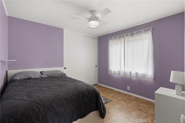 26231 Avenida Calidad, Mission Viejo, CA 92691 - bedroom featuring ceiling fan and tile patterned flooring
