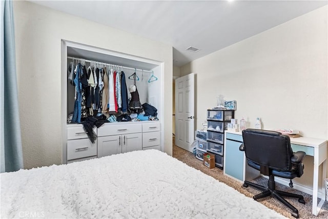 3372 Buckingham Rd, Chino Hills, CA 91709 - bedroom with carpet flooring, a closet, and an office area