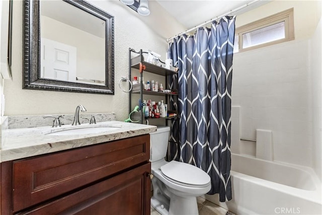 3372 Buckingham Rd, Chino Hills, CA 91709 - full bath with a textured wall, vanity, and shower / tub combo