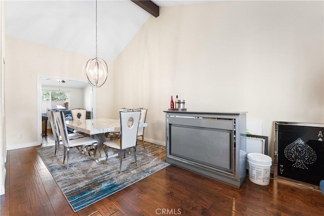 3372 Buckingham Rd, Chino Hills, CA 91709 - dining area with a chandelier and hardwood / wood-style flooring