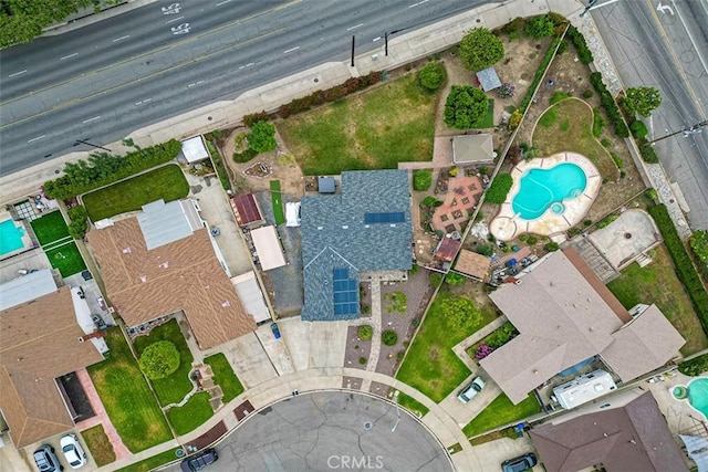 7669 Granby Ave, Rancho Cucamonga, CA 91730 - drone / aerial view of a pool area
