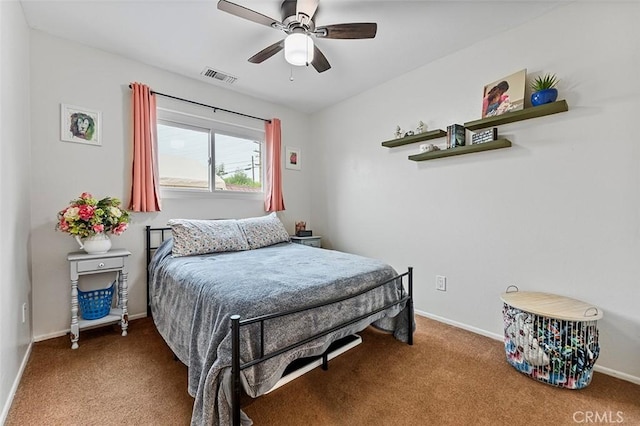 7669 Granby Ave, Rancho Cucamonga, CA 91730 - bedroom with carpet flooring, baseboards, and ceiling fan