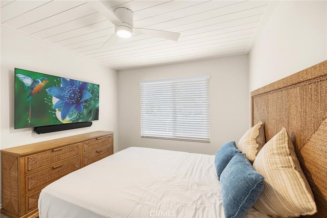 4735 Sunny Hills Rd, Oceanside, CA 92056 - bedroom with ceiling fan and wooden ceiling