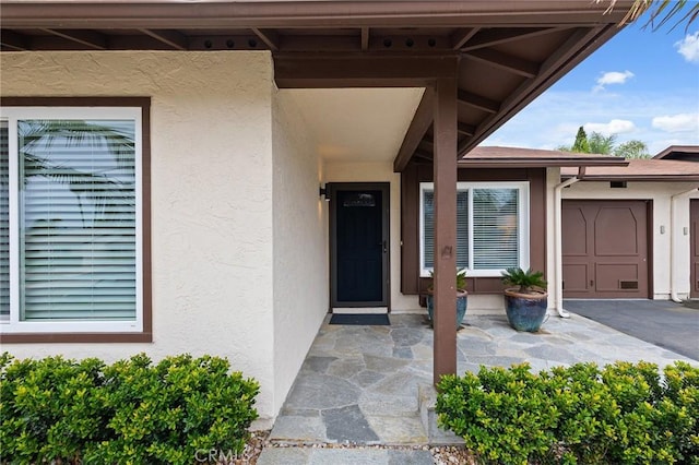 4735 Sunny Hills Rd, Oceanside, CA 92056 - doorway to property featuring stucco siding