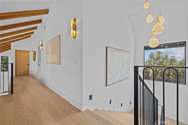 721 Wilson Ct, Burbank, CA 91501 - hallway featuring light wood finished floors and baseboards