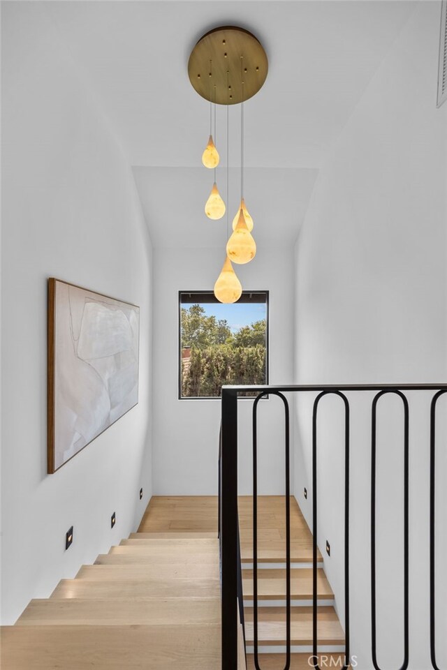 721 Wilson Ct, Burbank, CA 91501 - stairway with wood finished floors