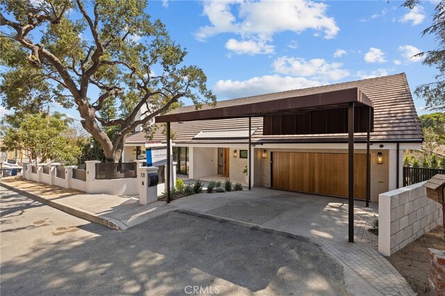 721 Wilson Ct, Burbank, CA 91501 - contemporary house featuring driveway and solar panels