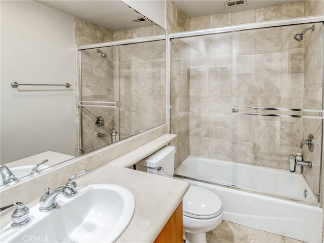 2223 Grant Ave Unit C, Redondo Beach, CA 90278 - full bath with vanity, toilet, and shower / bath combination with glass door