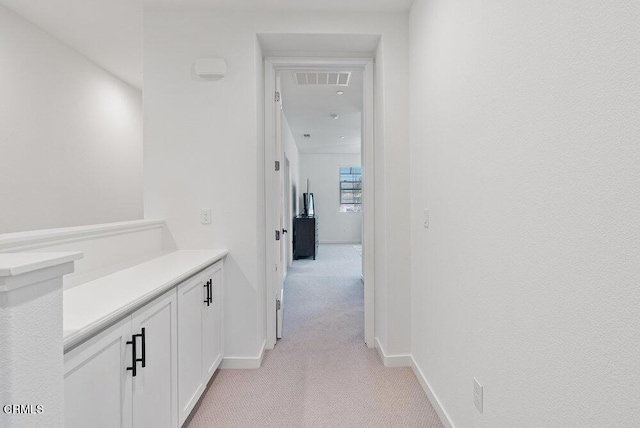 17065 Laurel Rd, Morgan Hill, CA 95037 - hallway featuring light carpet and baseboards