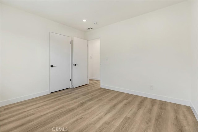 2380 Westcott Ave, Monterey Park, CA 91754 - unfurnished bedroom featuring baseboards, light wood-type flooring, and recessed lighting